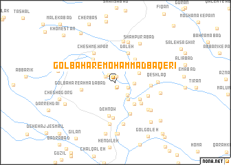 map of Golbahār-e Moḩammad Bāqerī