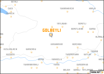 map of Gölbeyli