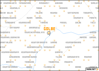 map of Golbé