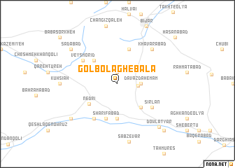 map of Golbolāgh-e Bālā