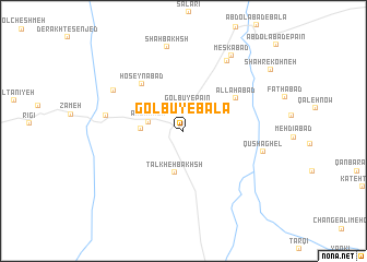 map of Golbū-ye Bālā