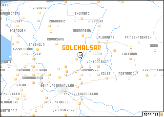 map of Gol Chāl Sar