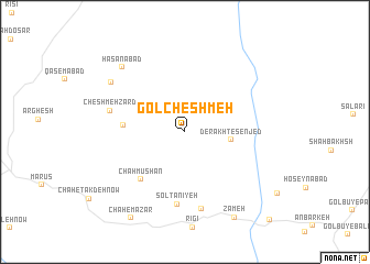 map of Gol Cheshmeh