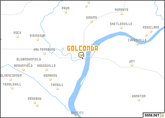 map of Golconda