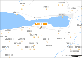 map of Gölcük