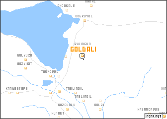 map of Göldalı