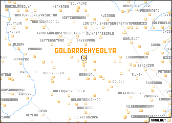 map of Gol Darreh-ye ‘Olyā