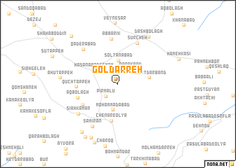 map of Gol Darreh