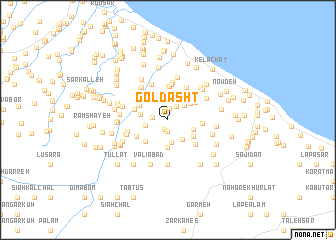 map of Goldasht