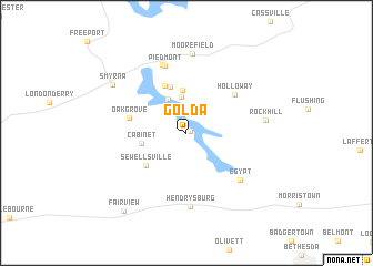 map of Golda
