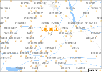 map of Goldbeck