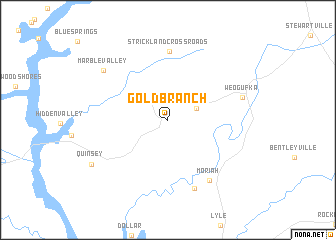 map of Gold Branch
