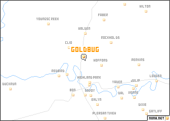 map of Goldbug