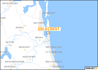 map of Gold Coast