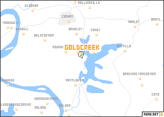 map of Gold Creek