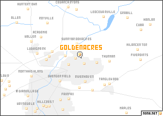 map of Golden Acres