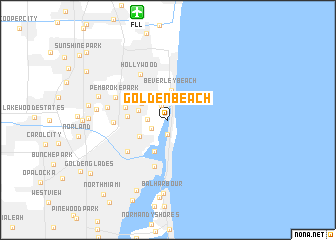 map of Golden Beach