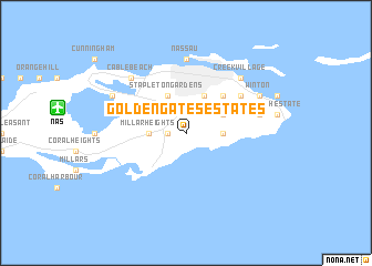 map of Golden Gates Estates