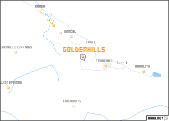 map of Golden Hills