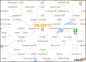 map of Göldenitz