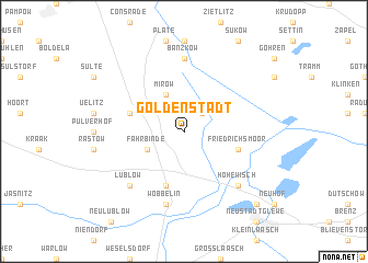 map of Goldenstädt