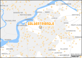 map of Golden Triangle