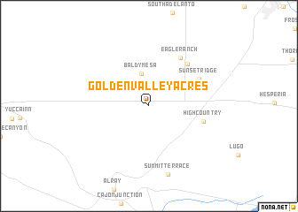 map of Golden Valley Acres