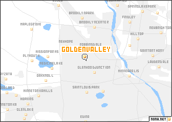 map of Golden Valley