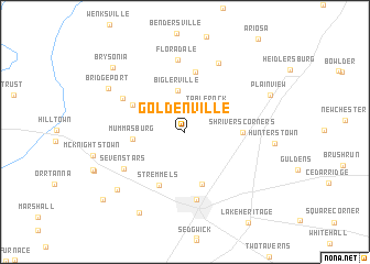 map of Goldenville