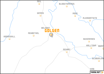 map of Golden