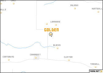 map of Golden