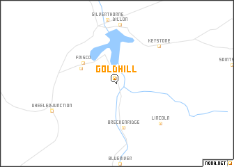 map of Gold Hill