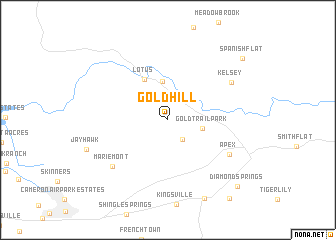 map of Gold Hill