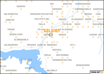 map of Goldīān