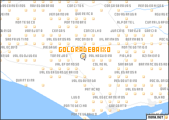 map of Goldra de Baixo
