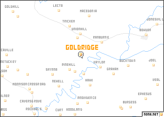 map of Gold Ridge