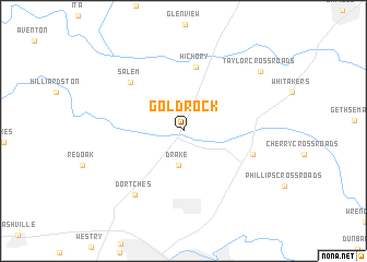 map of Gold Rock