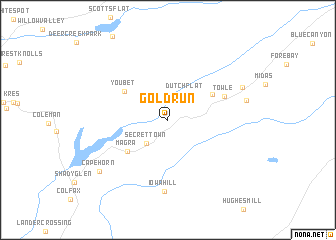 map of Gold Run