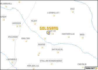 map of Gold Sand