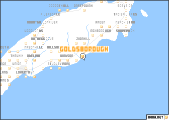 map of Goldsborough