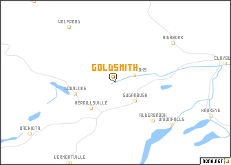 map of Goldsmith