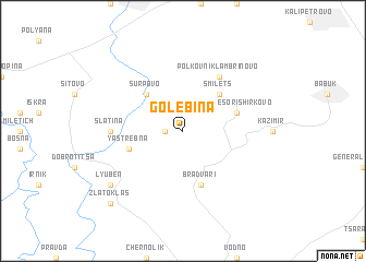 map of Golebina