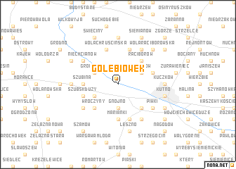 map of Gołębiówek