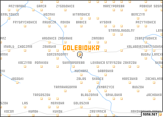 map of Gołębiówka