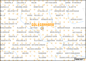 map of Golegammana