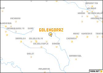 map of Goleh Gorāz