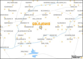 map of Golejewko