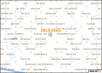 map of Golejewo