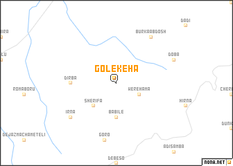 map of Golekʼēha