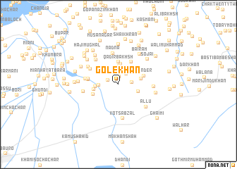 map of Gole Khān